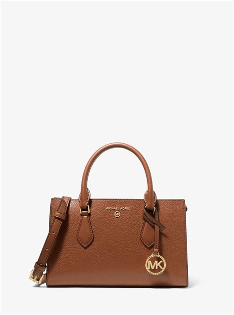 michael michael kors valerie small pebbled leather satchel